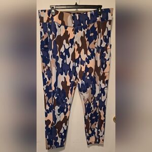 LOGO by Lori Goldstein Camouflage Lounge Pants